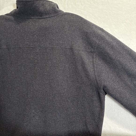The North Face Men's Textured Cap Rock Fleece 1/4 Zip Pullover Black Medium - Picture 10 of 15